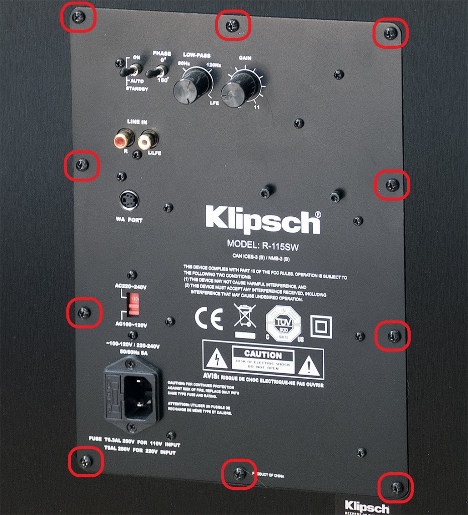 Replacing a Subwoofer Amplifier – Klipsch