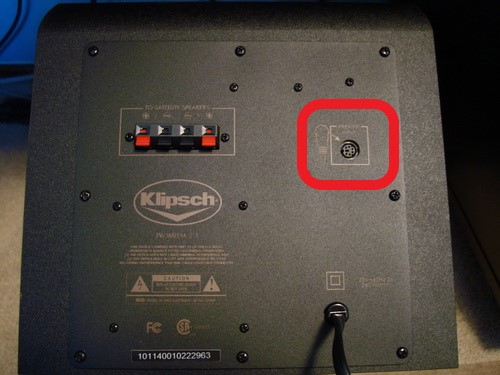 Klipsch ProMedia 2.1 Speaker subwoofer speaker plug 